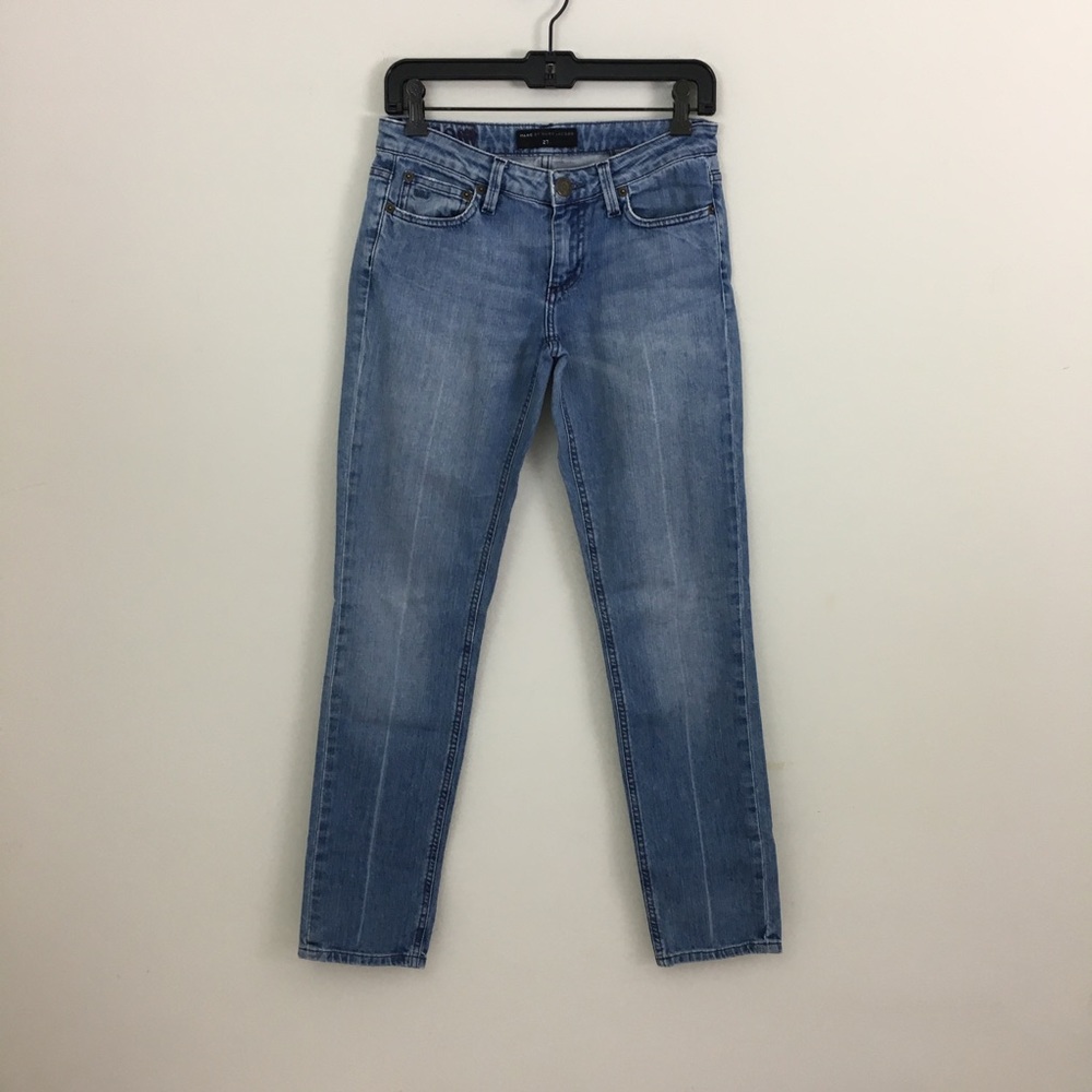 Marc by Marc Jacobs Women's Jeans Size 27 Low Rise Slim Fit Blue Denim Med Wash